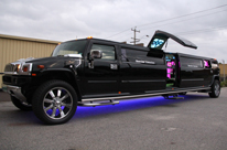 Black Jet Door Hummer Stretch Limousine hire Perth. H210 Stretch Black Hummer by Showtime Limousine Hire Perth